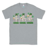 Heather Grey drink drank drunk st. patricks day skeletons Classic Tee - MaliasSmallBusiness