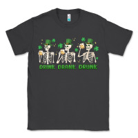 Smoke drink drank drunk st. patricks day skeletons Classic Tee - MaliasSmallBusiness