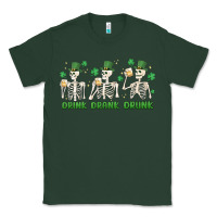 Sports Green drink drank drunk st. patricks day skeletons Classic Tee - MaliasSmallBusiness