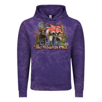 Cloud Purple chill the fourth out cows 4th july america Vintage Hoodie - NancyCooperArtShop