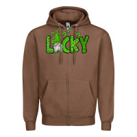 Chestnut lucky gnome st patricks day Zipper Hoodie - Jasminsmagicworld