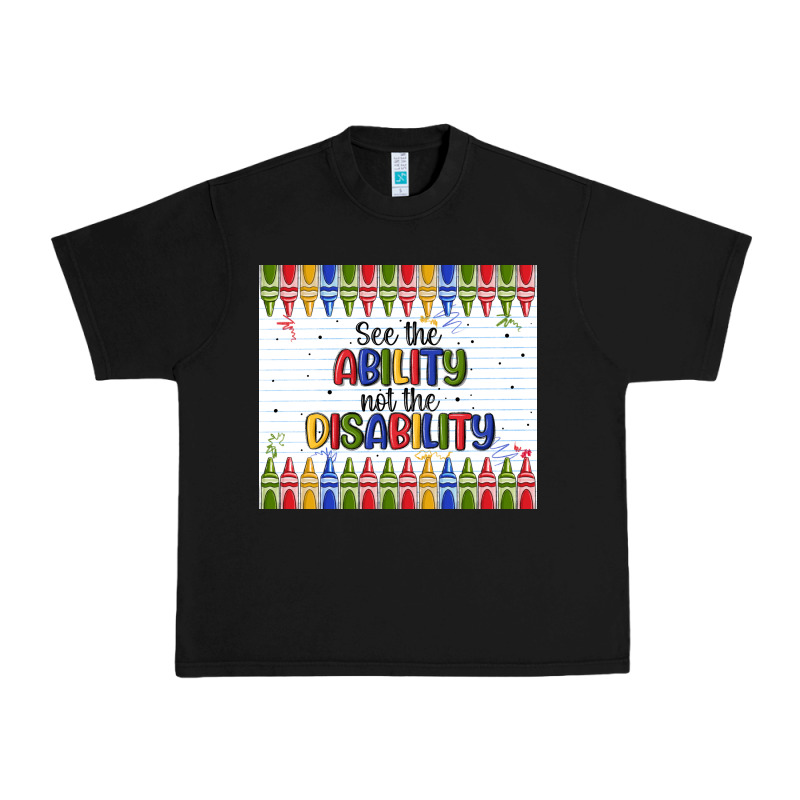 See The Ability Not The Disability Urban Heavy Tee by MaliasSmallBusiness | Teevron