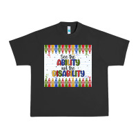 Pigment Black see the ability not the disability Urban Heavy Tee - MaliasSmallBusiness