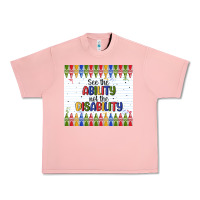 Salmon see the ability not the disability Urban Heavy Tee - MaliasSmallBusiness