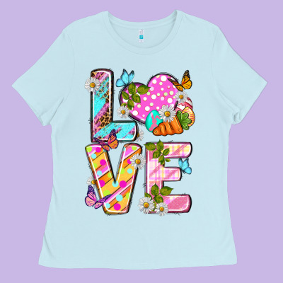 Love Easter Ladies Tee Designed By Neo Western