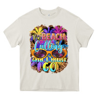 Cream the beach is calling and i must go Heavy Core Tee - BarkalooDesign
