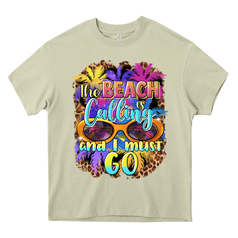 The Beach Is Calling And I Must Go Heavy Core Tee by BarkalooDesign | Teevron