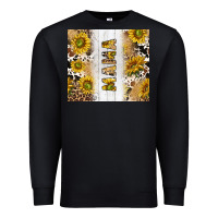 Black western mother's day mama with cowhide and sunflowers tumbler tbs Premium Sweatshirt - TumblerDesignByShophia