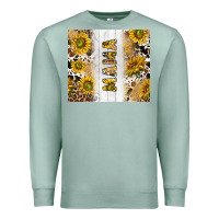 Seafoam western mother's day mama with cowhide and sunflowers tumbler tbs Premium Sweatshirt - TumblerDesignByShophia