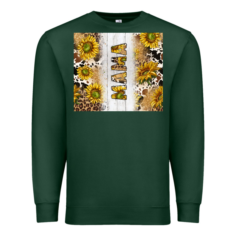 Western Mother's Day Mama With Cowhide And Sunflowers Tumbler Tbs Premium Sweatshirt by TumblerDesignByShophia | Teevron