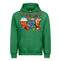 Emerald Basketball Coffee Cups Urban Hoodie - FaDigitalArtStudio