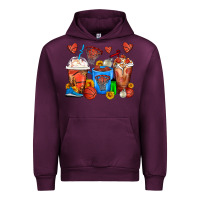 Mauve Wine Basketball Coffee Cups Urban Hoodie - FaDigitalArtStudio