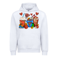 White Basketball Coffee Cups Urban Hoodie - FaDigitalArtStudio