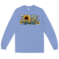 Colony Blue love like jesus sunflowers Long Sleeve Tee - NancyCooperArtShop