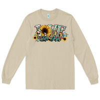 Mushroom love like jesus sunflowers Long Sleeve Tee - NancyCooperArtShop