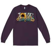 Plum love like jesus sunflowers Long Sleeve Tee - NancyCooperArtShop