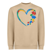 Mushroom autism heart Heavyweight Sweatshirt - MaliasSmallBusiness