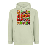 Matcha hot cocoa and christmas movies Heavyweight Hoodie - texasbilliewilder