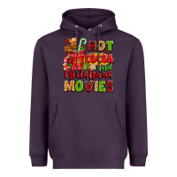 Plum hot cocoa and christmas movies Heavyweight Hoodie - texasbilliewilder