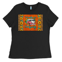 Black i'd rather be camping skinny metal can holder Ladies Tee - HRA Design Shop