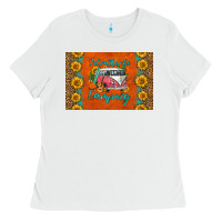 White i'd rather be camping skinny metal can holder Ladies Tee - HRA Design Shop