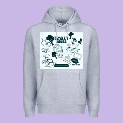 Father's House Premium Hoodie Designed By Tumblerdesignbyshophia