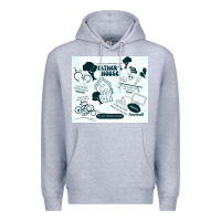 Heather Grey father's house Premium Hoodie - TumblerDesignByShophia