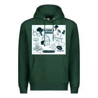 Sports Green father's house Premium Hoodie - TumblerDesignByShophia