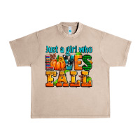 French Oak just a girl who loves fall Urban Heavy Tee - AdoDesignShop