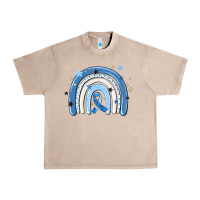 French Oak in april wear blue autism awareness Urban Heavy Tee - MaliasSmallBusiness