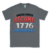Charcoal Heather united states second 1776 amendment Classic Tee - MaliasSmallBusiness