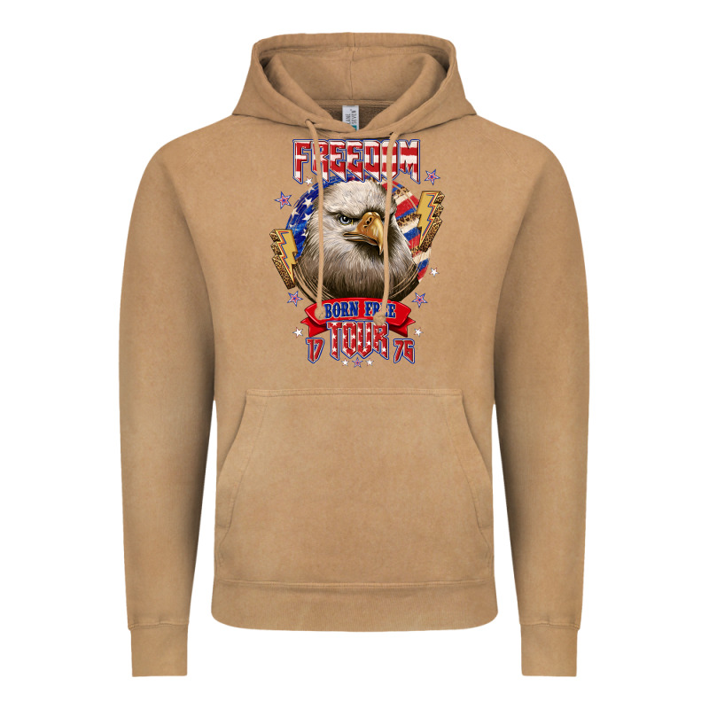 Freedom Born Free Tour 1776 Vintage Hoodie by NancyCooperArtShop | Teevron