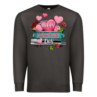 Smoke Happy Valentine's day turquoise truck Premium Sweatshirt - HowdyJamesFarm