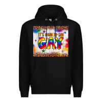 Black it's okay to say gay tumbler Premium Hoodie - JahusDesignShop