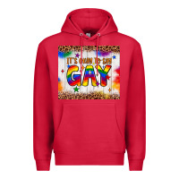 Cardinal it's okay to say gay tumbler Premium Hoodie - JahusDesignShop