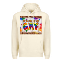 Sandshell it's okay to say gay tumbler Premium Hoodie - JahusDesignShop