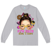 Moon Dust messy bun gym hair dont care Long Sleeve Tee - NancyCooperArtShop