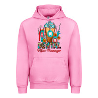 Fuchsia Pink Dental Office Manager cold drink frappe Urban Hoodie - FaDigitalArtStudio