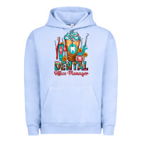 Pigment Grape Ice Dental Office Manager cold drink frappe Urban Hoodie - FaDigitalArtStudio