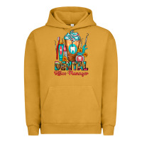 Pigment Peanut Butter Dental Office Manager cold drink frappe Urban Hoodie - FaDigitalArtStudio