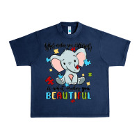 Navy what makes you different is what makes you beautif Urban Heavy Tee - MaliasSmallBusiness