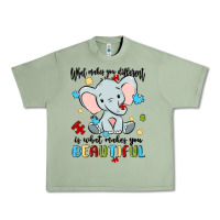Oil Green what makes you different is what makes you beautif Urban Heavy Tee - MaliasSmallBusiness