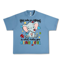 Pebble Blue what makes you different is what makes you beautif Urban Heavy Tee - MaliasSmallBusiness