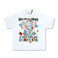 White what makes you different is what makes you beautif Urban Heavy Tee - MaliasSmallBusiness