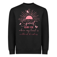 Black spririt religious quote Heavyweight Sweatshirt - MaliasSmallBusiness
