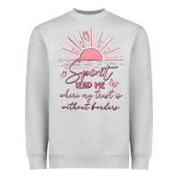 Heather Grey spririt religious quote Heavyweight Sweatshirt - MaliasSmallBusiness