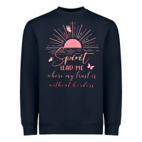 Navy spririt religious quote Heavyweight Sweatshirt - MaliasSmallBusiness
