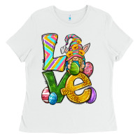 White Love gnome Easter Ladies Tee - Neo Western