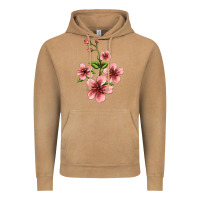 Vintage Camel pink flowers hibiscus Vintage Hoodie - Jasminsmagicworld