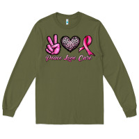 Army Green peace love cure Long Sleeve Tee - JahusDesignShop